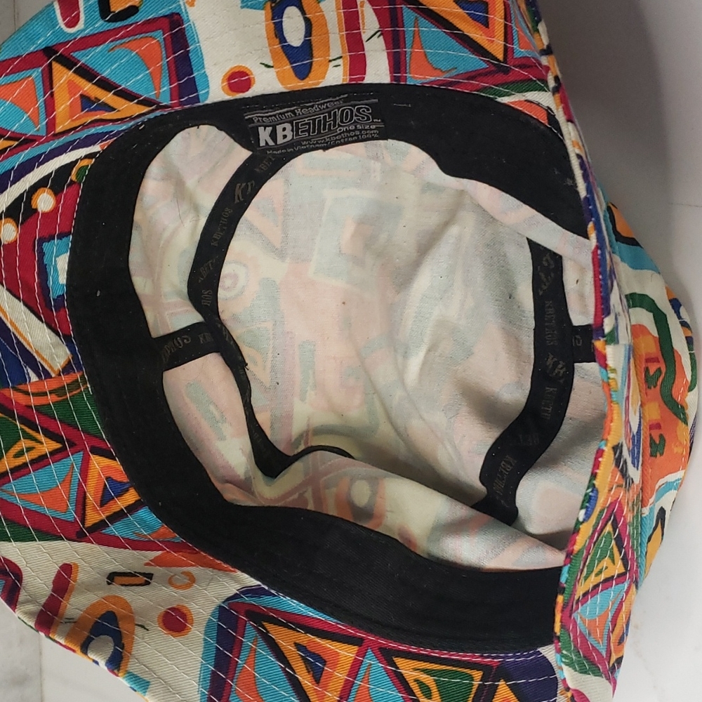 Colorful Geometric Pattern Bucket Hat - Picture 4 of 5